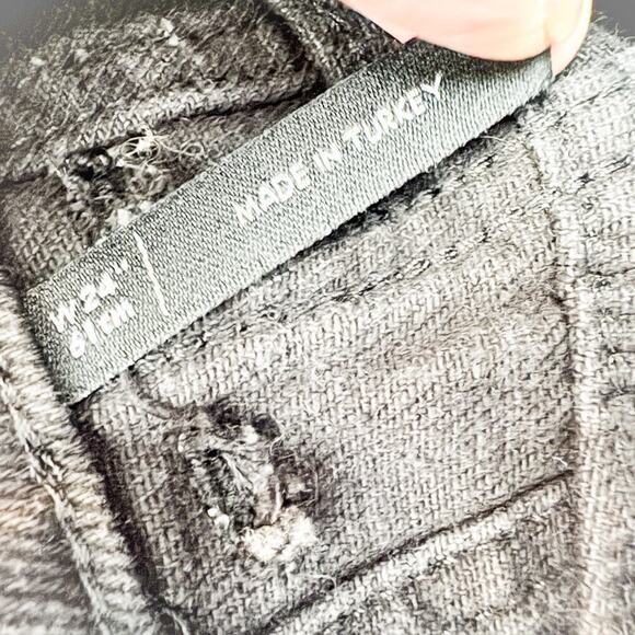 Reclaimed Vintage Charcoal Black Vintage Wash Denim Jeans Size 24 - Picture 6 of 11